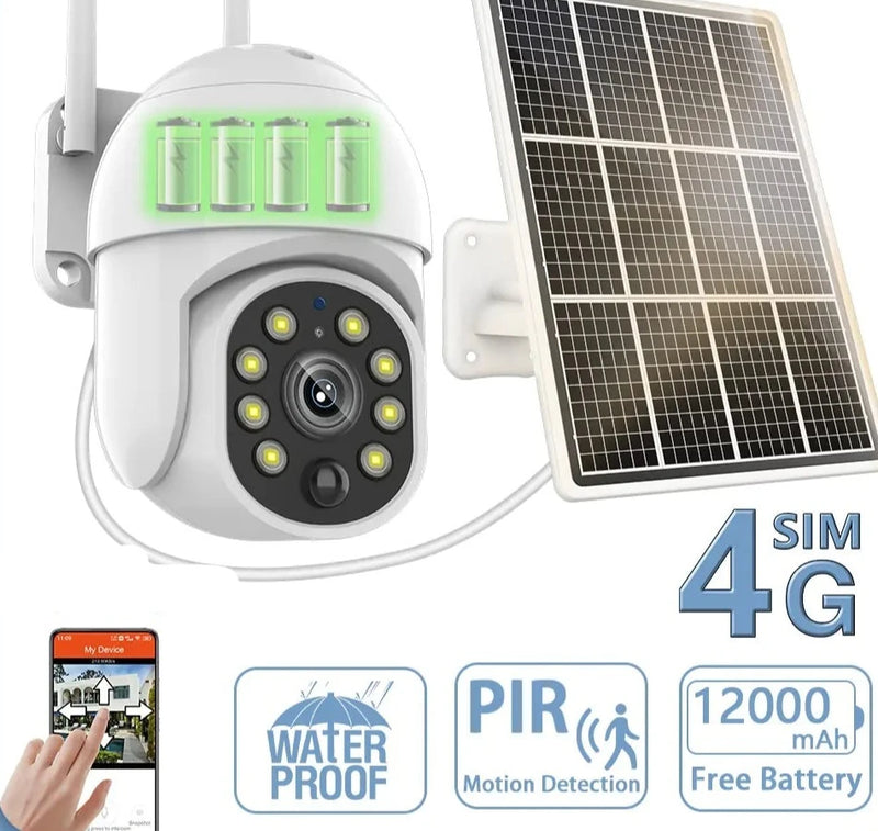 4G Solar Surveillance Camera Waterproof